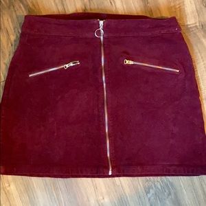 Maroon skirt